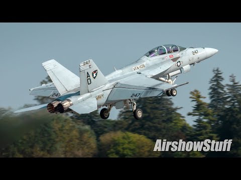 US Navy F/A-18F Super Hornet Demo (No Music) 2017