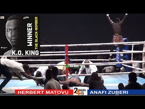 KO of the Night?! 🔥 Herbert “Black Bomber” Matovu Crushes TZ;s Anafi Zuberi in Round 2