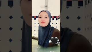 Malay hijap girl water Tub wet dance