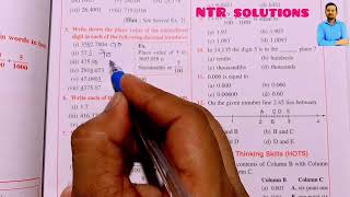Download the video "Write down the place value of the underlined 
digit in each of the following decimal numbers."