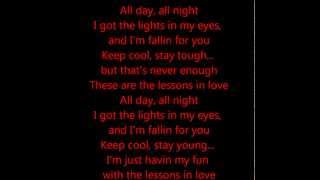 Lessons in Love - Neon Trees Feat. Kaskade (Lyrics on screen)