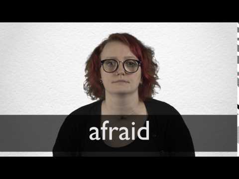 Part of a video titled How to pronounce AFRAID in British English - YouTube