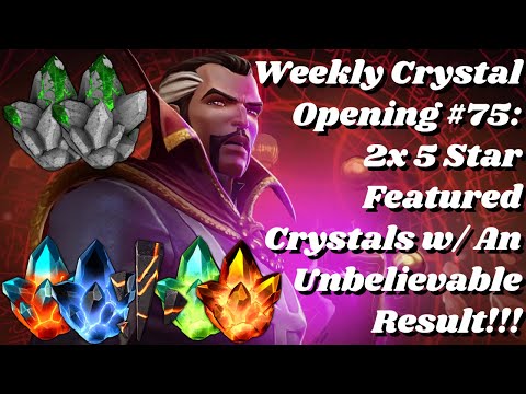 Weekly Crystal Opening #75: 2x 5 Star Featured; Unbelievable Result! - Marvel Contest of Champions