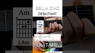 ðbioï¸aBella Ciao ðbb¸ Guitar Tutorial ðbue + TAB en 15s !