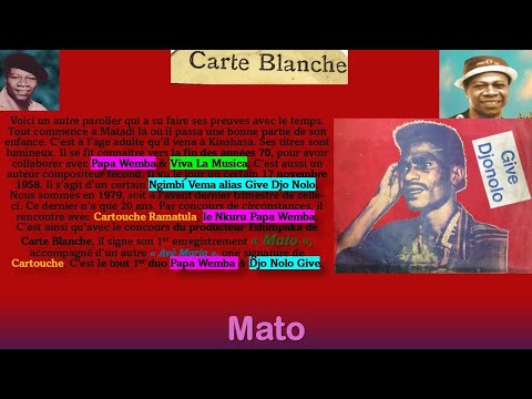 MATO 1&2 Voici La Toute 1ère Collaboration de Give Djo Nolo Avec Papa Wemba & Orch.Viva La Musica