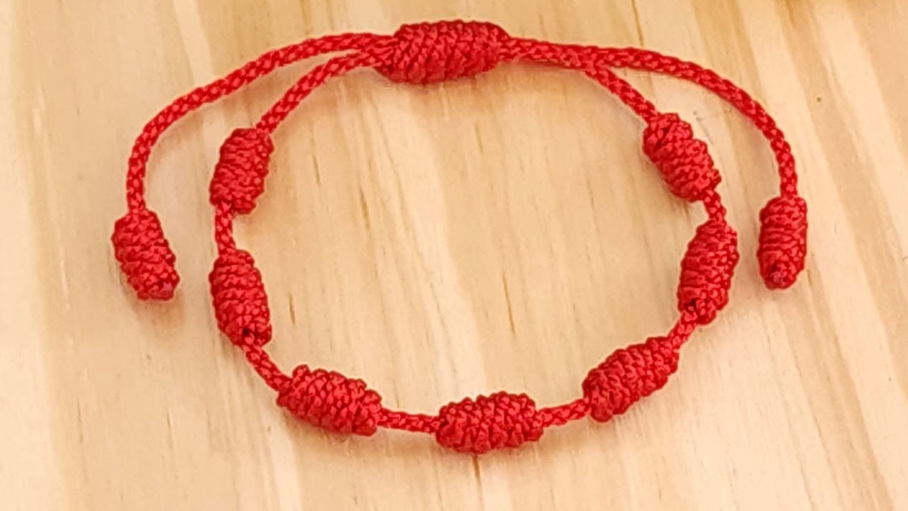 Watch PULSERA ROJA 7 NUDOS DE LA SUERTE /PROTECCION /COMO HACER PULSERA DE HILO/BRACELETS/ Now PULSERA ROJA 7 NUDOS DE LA SUERTE /PROTECCION /COMO HACER PULSERA DE HILO/BRACELETS/