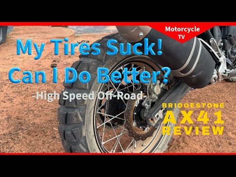 Adventure bike tire testing - why change? Bridgestone Battlax Adventurecross AX41 Thrashed here.