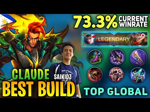 Let's Get This Started, 73.3% Current WR - Top Global CLAUDE Gameplay BEST BUILD By SAIKIDZ ~ MLBB