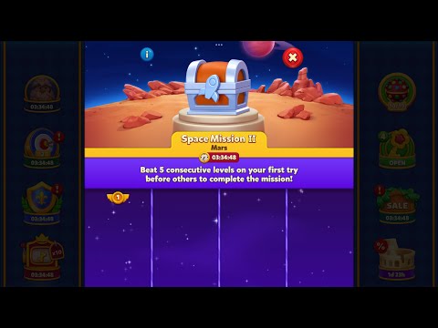 Royal Match - King Robert - Space Mission II Mars (Level 1566 to Level 1570)