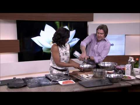 Citrus beet root cured salmon