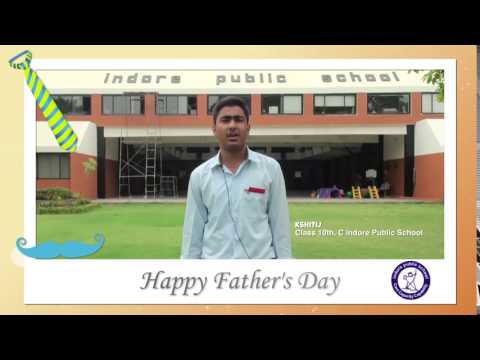 Kshitij 10 C wishes his father a Happy Fathers Day