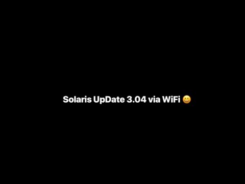 Solaris Update to 3.04 via WiFi