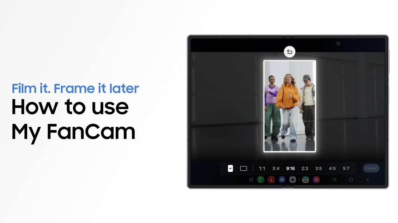 How to use My FanCam | Galaxy AI | Galaxy Z Fold8 Ultra, Fold8 and Flip8 | Samsung​ - YouTube