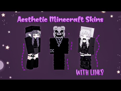 Aesthetic HD Minecraft Skins~With links~MCPE~ Black Theme