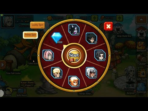 100+ Tickets Spin - Ninja World War New Update [Naruto]