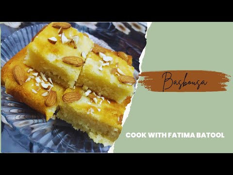 Basbousa Recipe| Arabic sweet recipe| Easy and quick cake recipe with tea| Easy cake Recipe