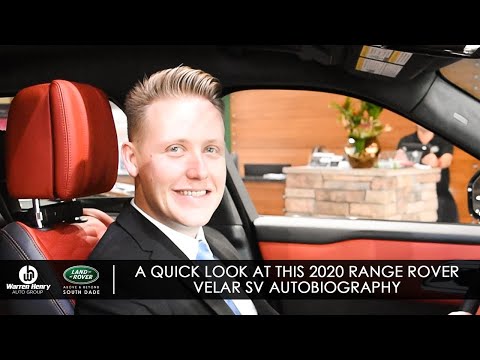2020 Range Rover Velar SV Autobiography - Available at Land Rover South Dade
