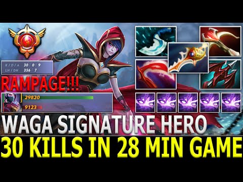 WAGA [Templar Assassin] 30 Kills in 28 Min Game Rapier Insane Damage & Ending Fountain Dive Rampage!