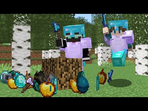 Minecraft Hunger Games, But Blocks Are Randomized..