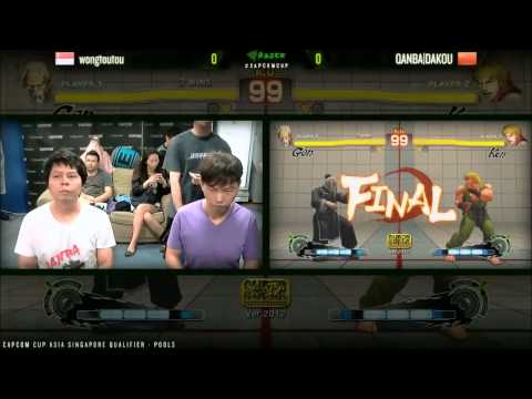 SSF4AE wongtoutou vs QANBA DAKOU  - CAPCOM-Cup Asia SINGAPORE Qualifiers