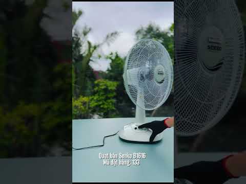Quạt bàn B4 Senko B1616 47W nút bấm màu Kem nâu, Kem môn, Kem cốm