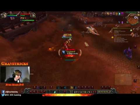 Gravetricks duel fire mage vs shaman :')