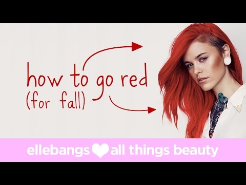 How to Color your hair from Blonde to Red