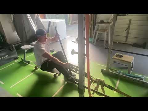 Kayak stroke catch exercise home version