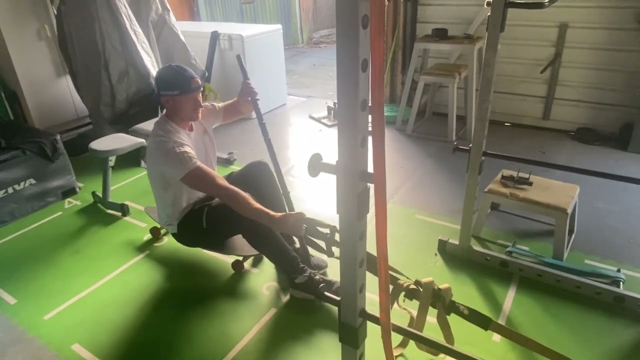 Kayak stroke catch exercise home version