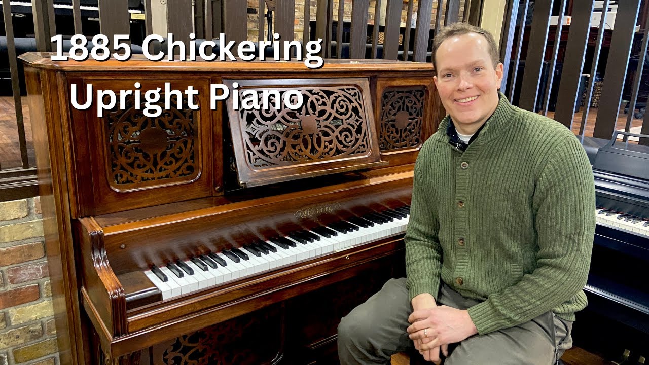 Beautiful 1885 Chickering Upright Piano