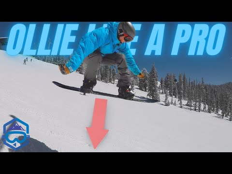 The KEY to Ollie on A Snowboard