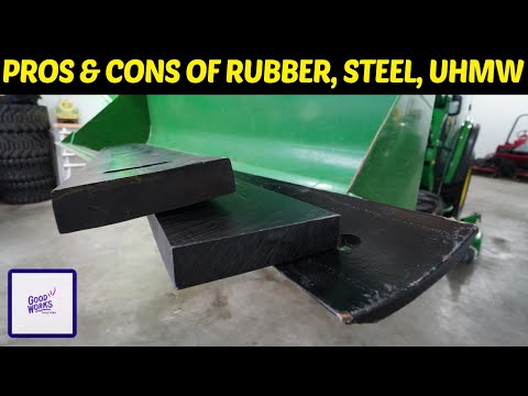 DON'T DAMAGE YOUR DRIVEWAY! PICK THE RIGHT EDGE: UHMW VS STEEL VS RUBBER SNOW PLOW CUTTING EDGES