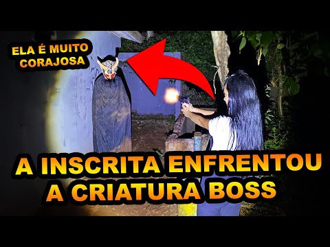 A INSCRITA ENFRENTOU CARA A CARA COM A CRIATURA BOSS ELA É MUITO CORAJOSA 👹