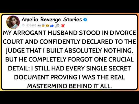 In Divorce Court, My Husband Said I Built Nothing — Then The Judge Asked His ...
