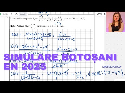 SIMULARE Evaluare Națională 2025 Botoșani | Matematică Clasa a 8-a