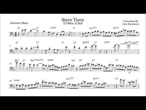 Steve Turre "If I Were a Bell" Trombone Solo Transcription
