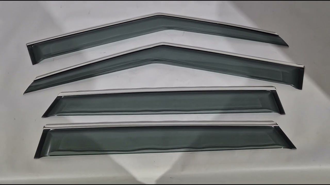 Вітровики з хромованим молдингом Niken Luxury (4 шт) Video 1