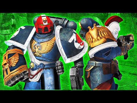 Ultramarines Sergeant & Veteran in battle | Endless Mode ▶ Warhammer 40k - Space Marine (Augmented)