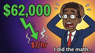 $62,000 Salary = $7/Hour (I Did The Math)