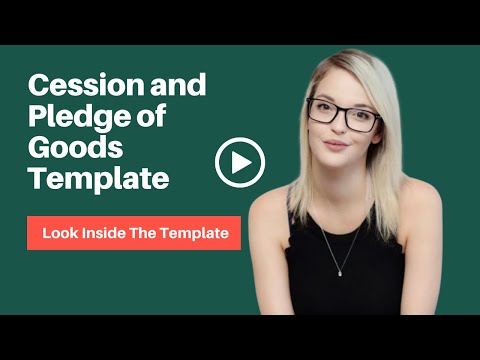 Cession and Pledge of Goods Agreement