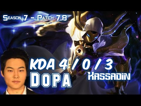 Dopa KASSADIN vs SYNDRA Mid - Patch 7.8 KR Ranked