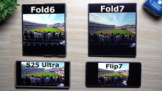 Camera Comparison: Galaxy Z Fold7 vs Fold6 vs Flip7 vs Galaxy S25 Ultra