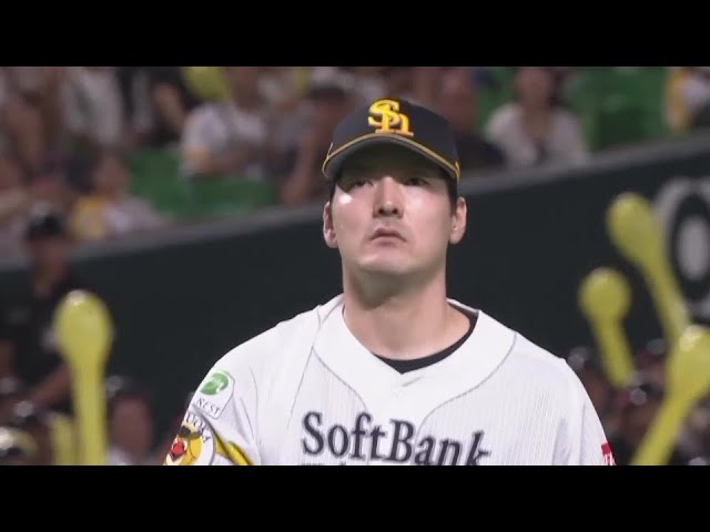 【7回表】これがエースの力!! ホークス・有原航平 7回1失点の好投でマウンドを降りる!! 2024年7月16日 福岡ソフトバンクホークス 対 千葉ロッテマリーンズ