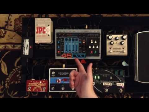 Looping song parts for live performance using two loopers and MIDI Clock Sync.