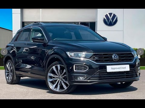 Approved Used Volkswagen T-Roc R-Line 2.0 TDI DSG Deep Black | Wrexham Volkswagen