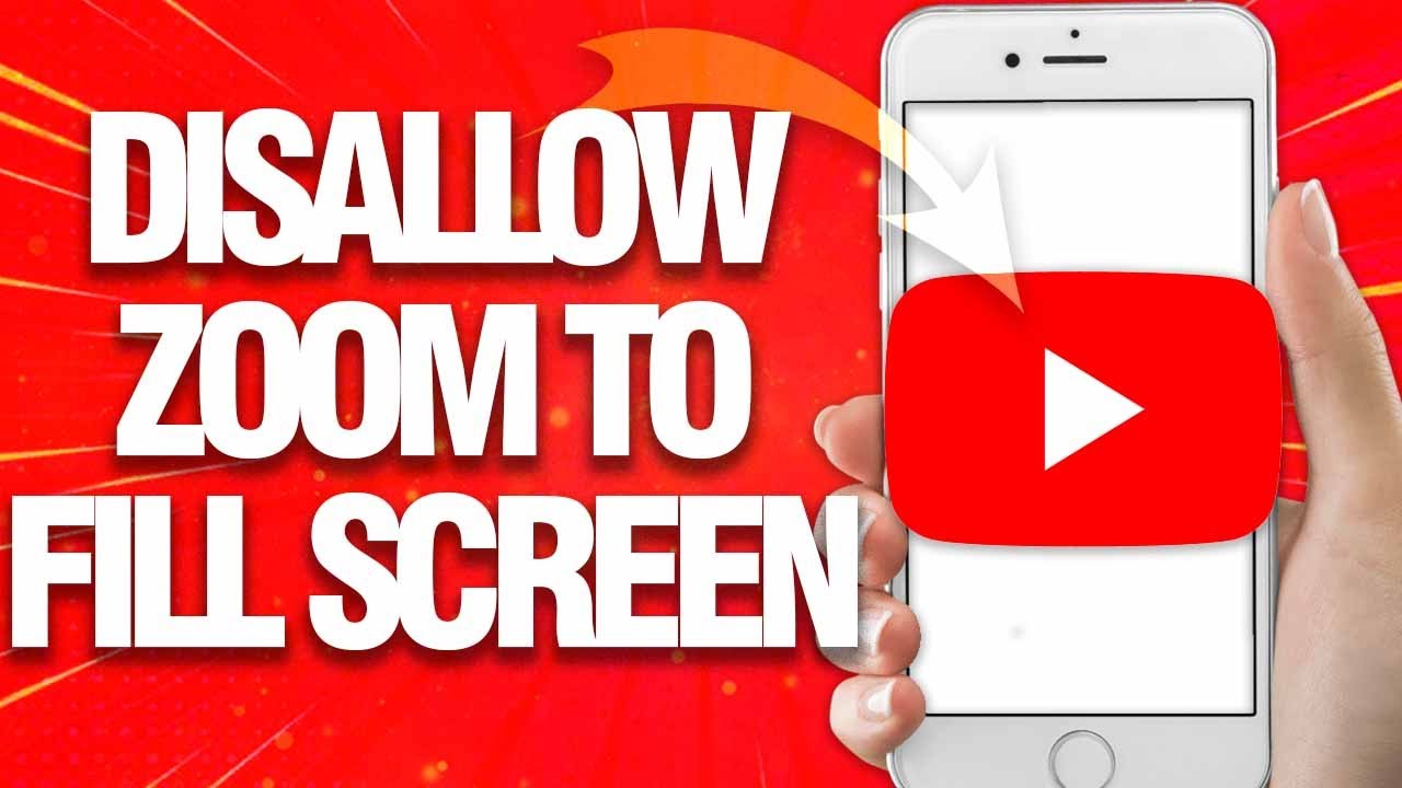 How To Disallow Zoom To Full Screen On Youtube App | Easy Quick Guide