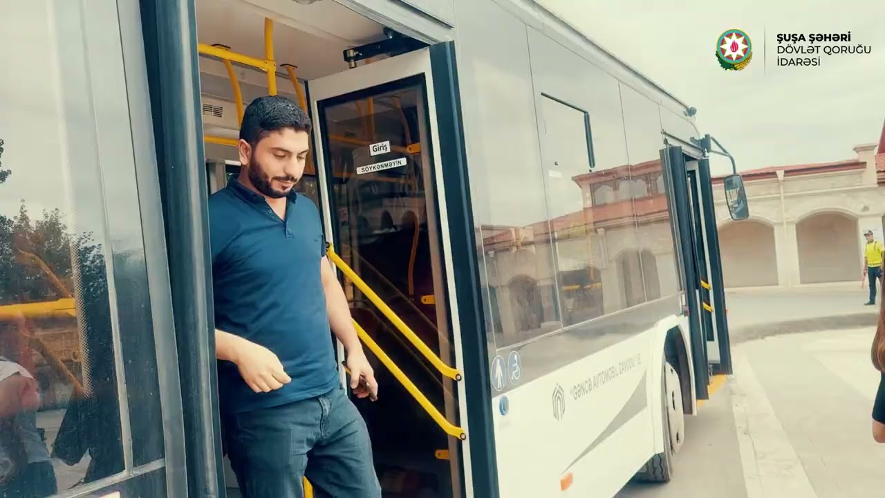 Şuşada xidmət göstərən yeni eko-avtobuslar VİDEO