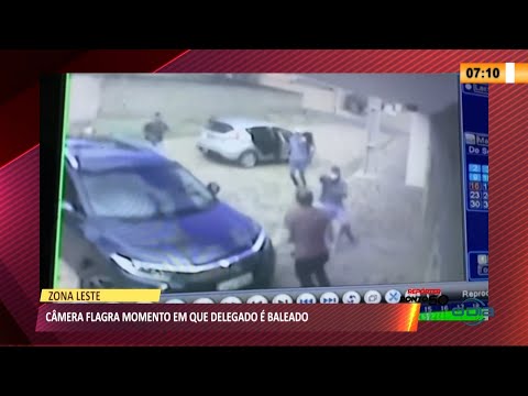 Câmera flagra momento em que delegado é baleado 11 05 2021