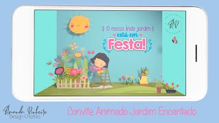 Vídeo de Convite Animado Jardim Encantado