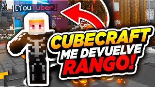 CUBECRAFT me DEVUELVE el RANGO YOUTUBER y PASA ESTO!😱 - MrDeivid